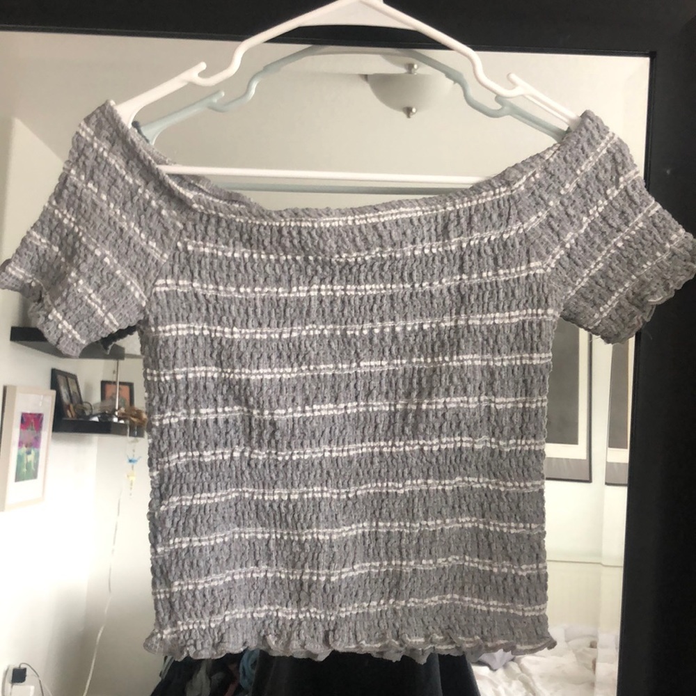 off shoulder short sleeve